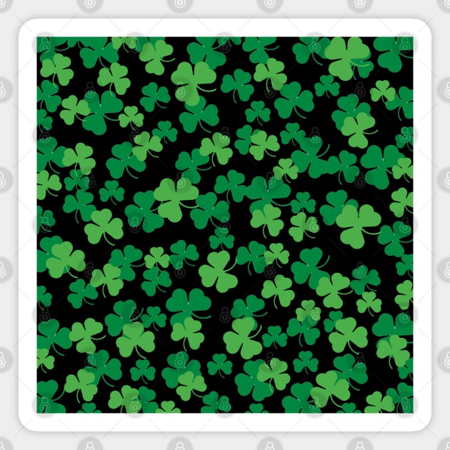 Clover Pattern Magnet by valentinahramov